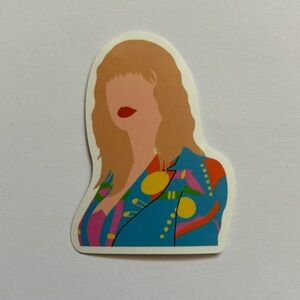 Taylor Swift Illustrated VMAs Look Waterproof Sticker